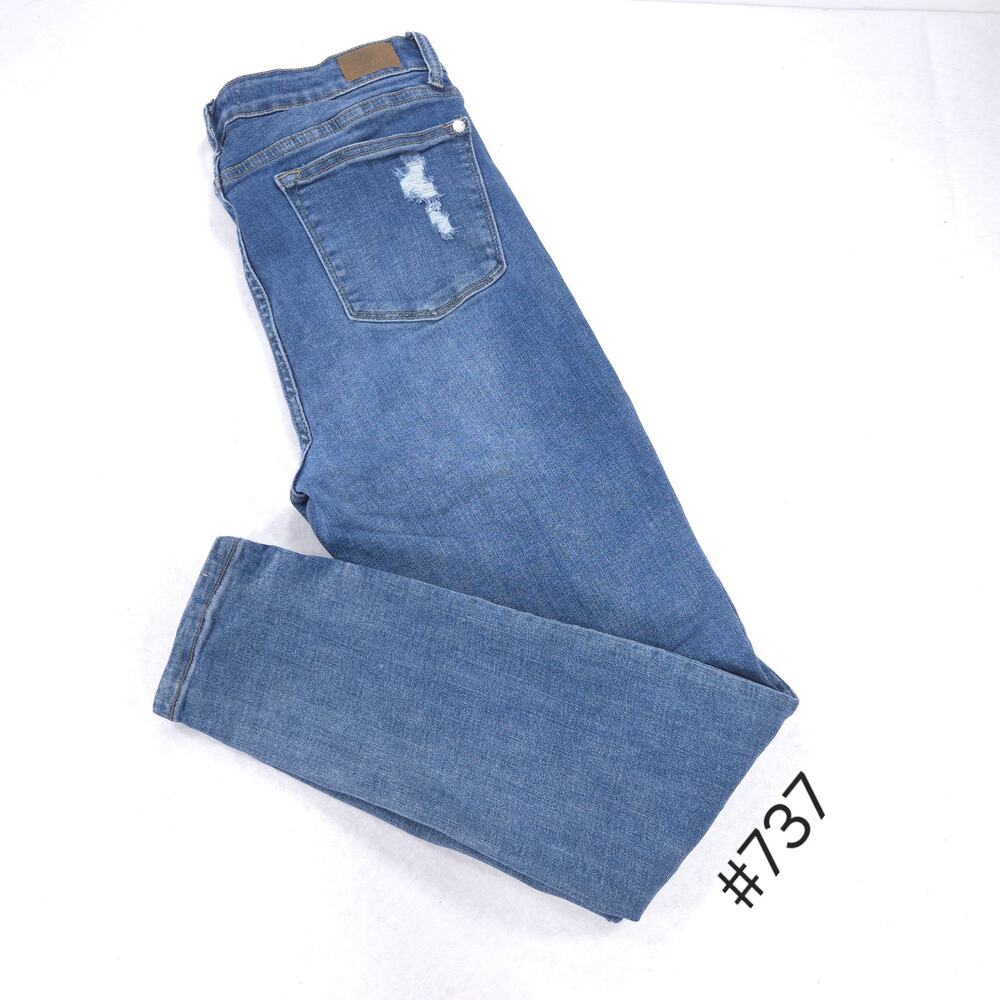 Judy Blue Straight Button Zip Denim Medium Wash Jeans Womens Size 11/30 Blue